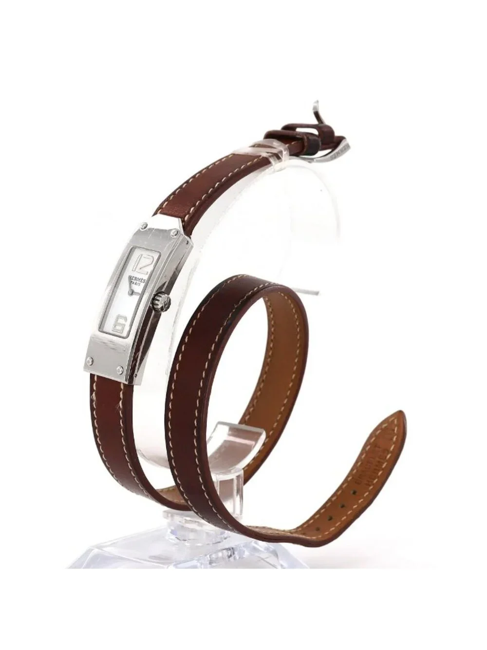 Hermes Kelly 2 Double Tour SS Quartz